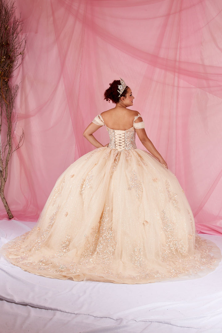 3D Floral Off Shoulder Ball Gown by Calla SCL-30042