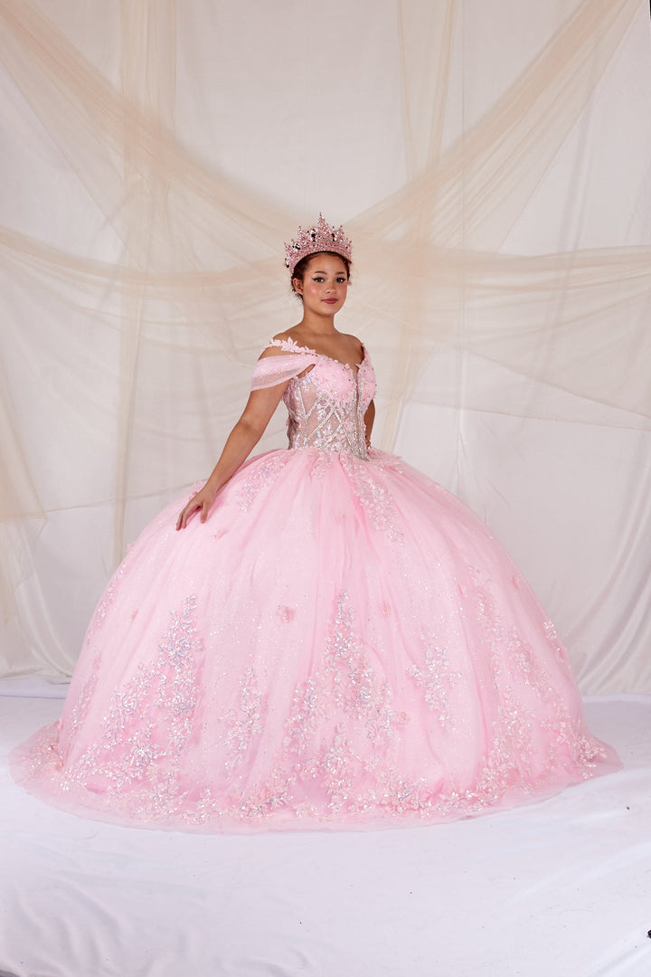 3D Floral Off Shoulder Ball Gown by Calla SCL-30042
