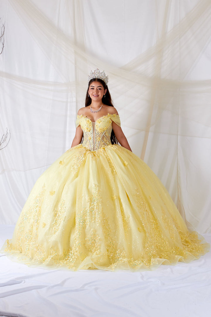 3D Floral Off Shoulder Ball Gown by Calla SCL-30042
