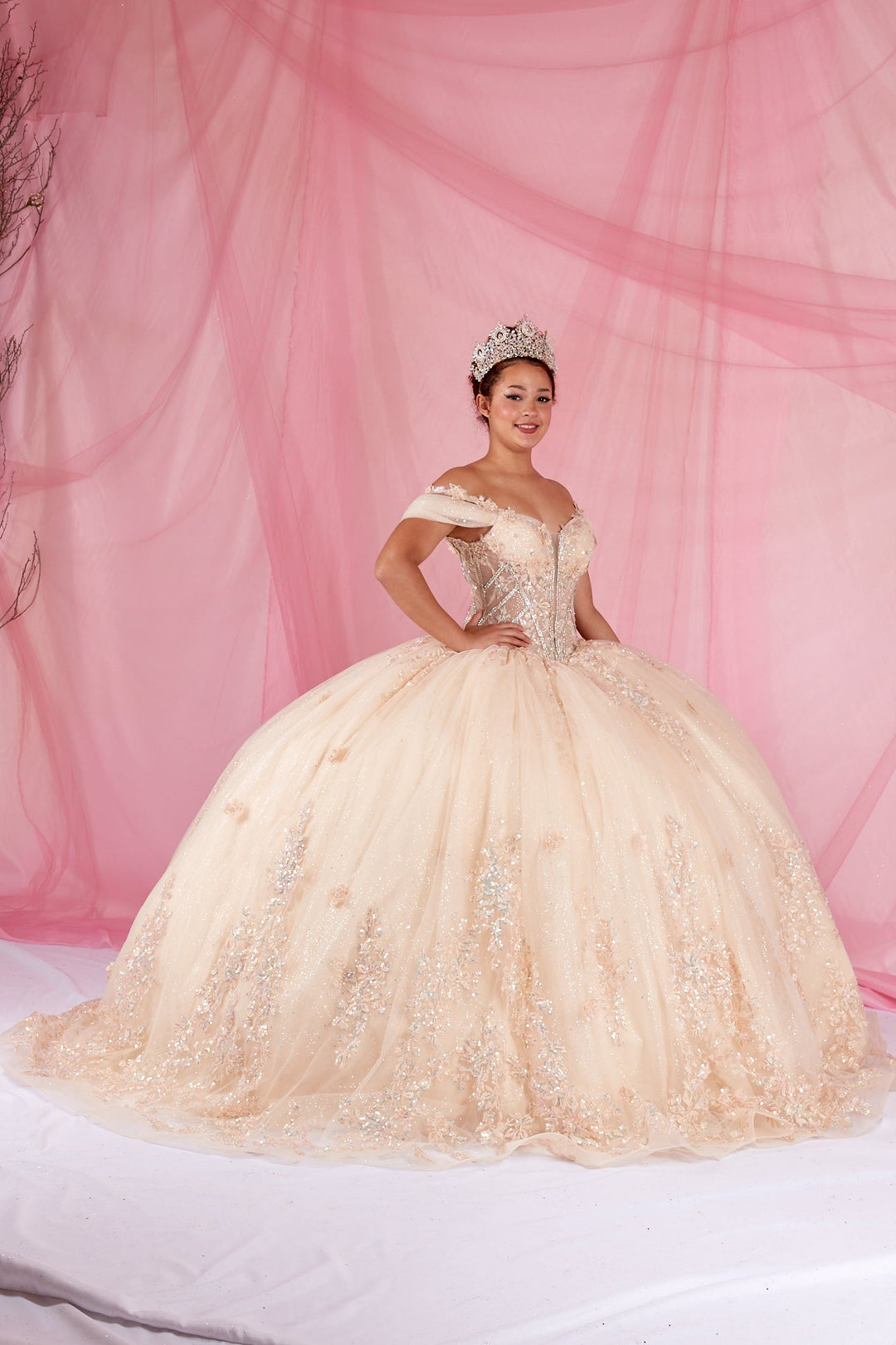 Quinceanera Dresses 2026 | Ball Gowns 2026 | Vestidos de Quinceanera Tagged "Champagne" ABC Fashion Quinceanera Dresses 2026 | Ball Gowns 2026 | Vestidos de Quinceanera Tagged "Champagne" ABC Fashion
