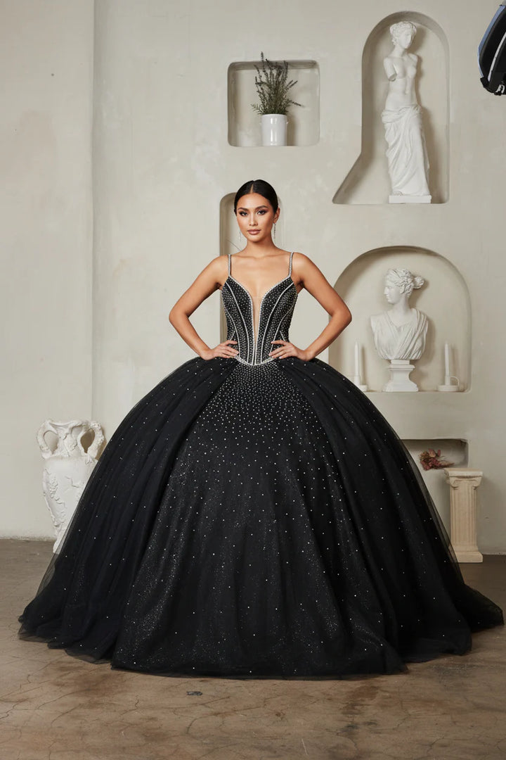 Beaded Sleeveless Ball Gown by Calla SCL-30017