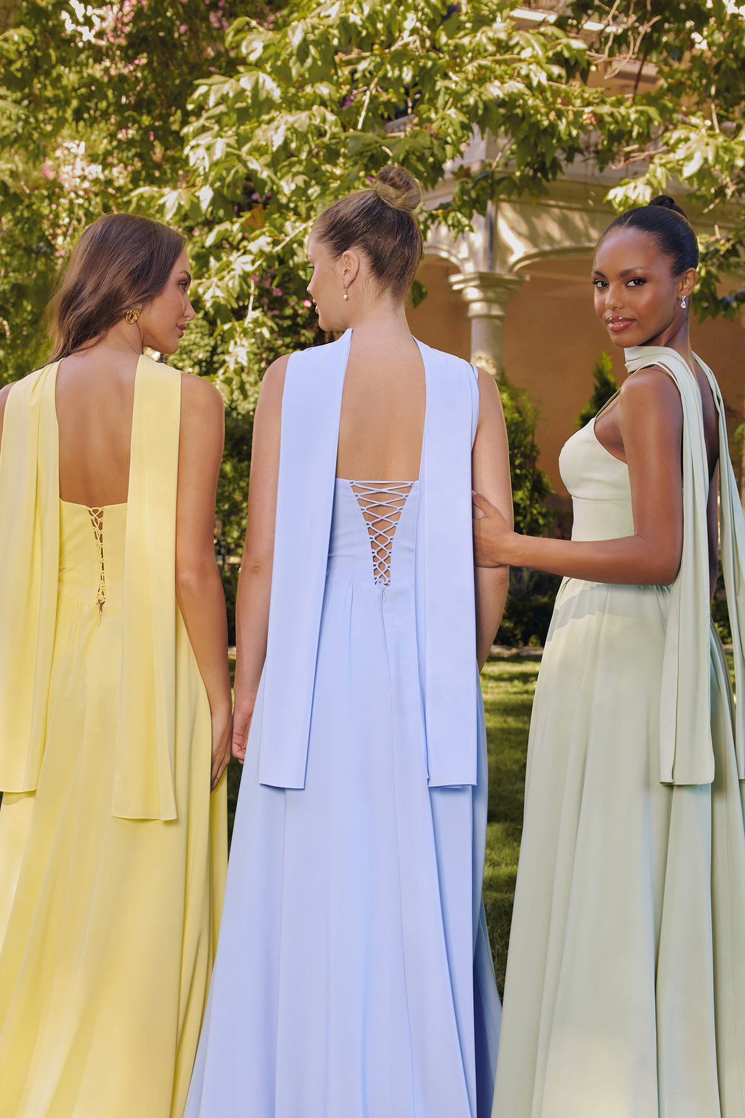 Chiffon Sleeveless A-line Gown by Amoris T711