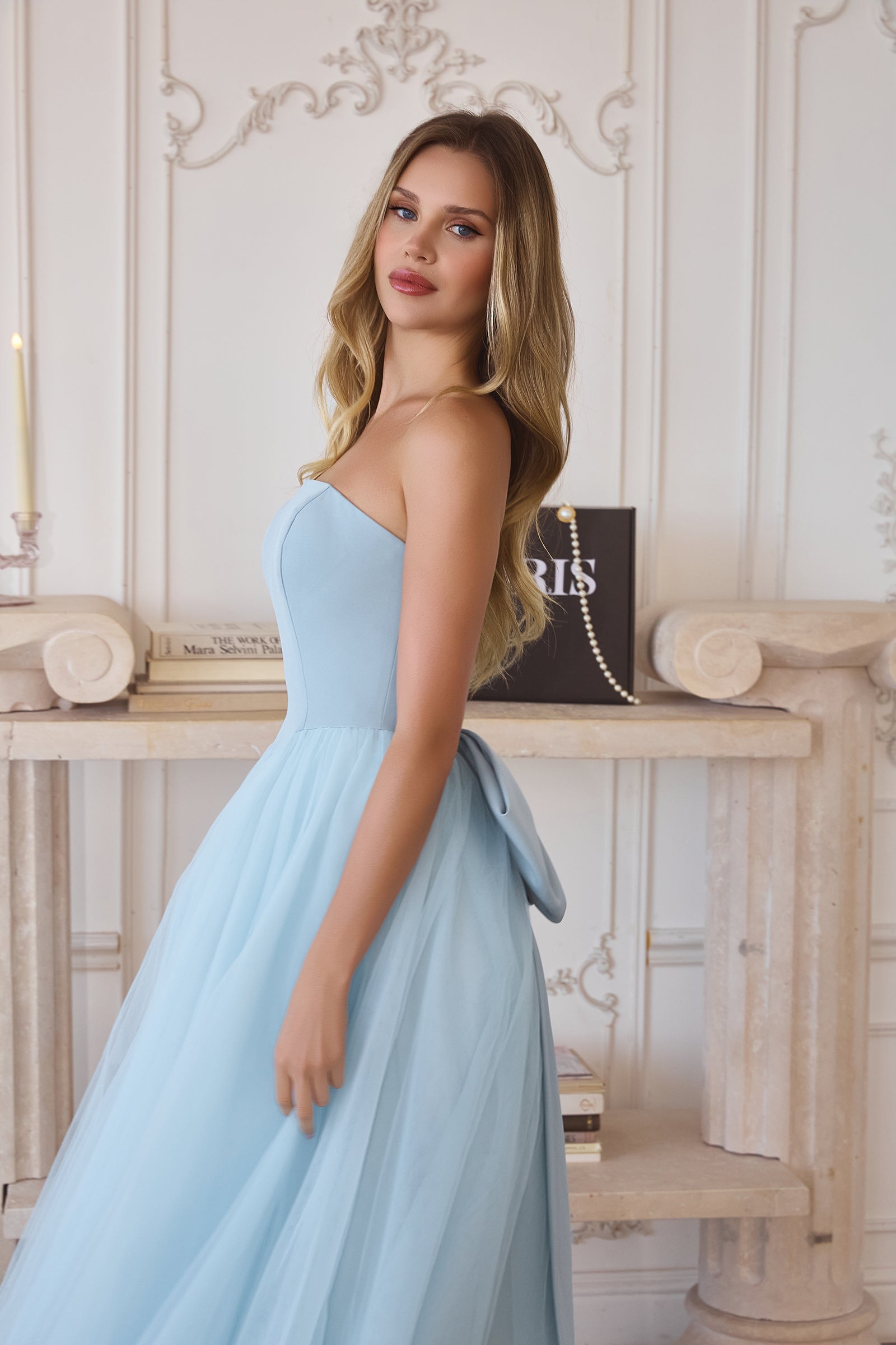 Tulle Strapless A-line Gown by Amoris T712 – ABC Fashion