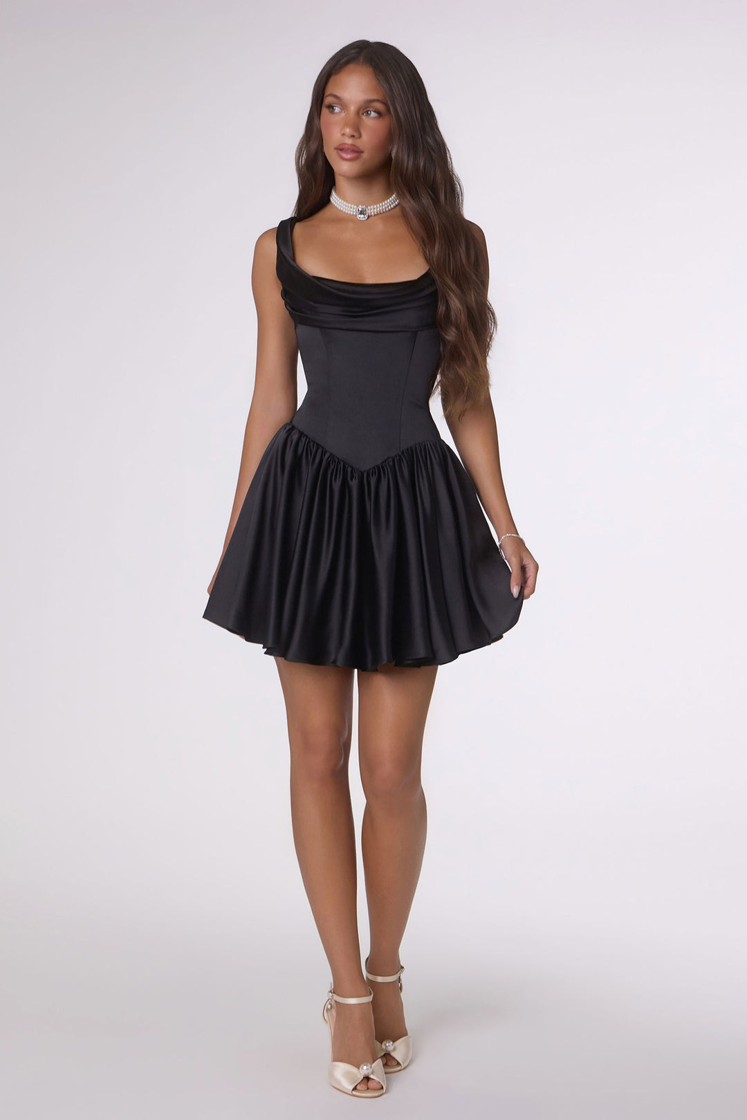 black short a line dress A-line One Shoulder Little Black Short HOCO Party Dress with Pleats Pockets S8028H - Homecoming Dresses