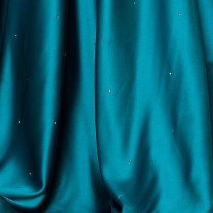 Plus Size Strapless Ruffled Slit Gown by Poly USA W1238