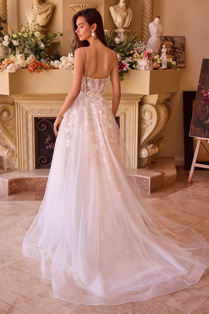 Sleeveless Cape Bridal Gown by Ladivine WL030