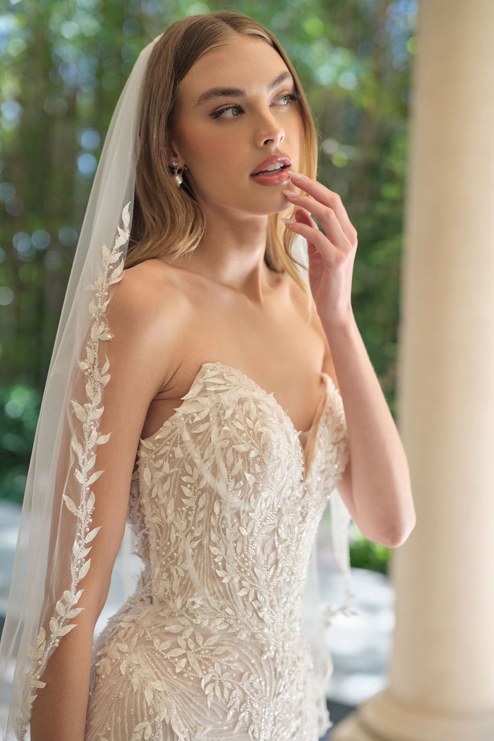 Strapless Bridal Mermaid Dress by Ladivine WL060