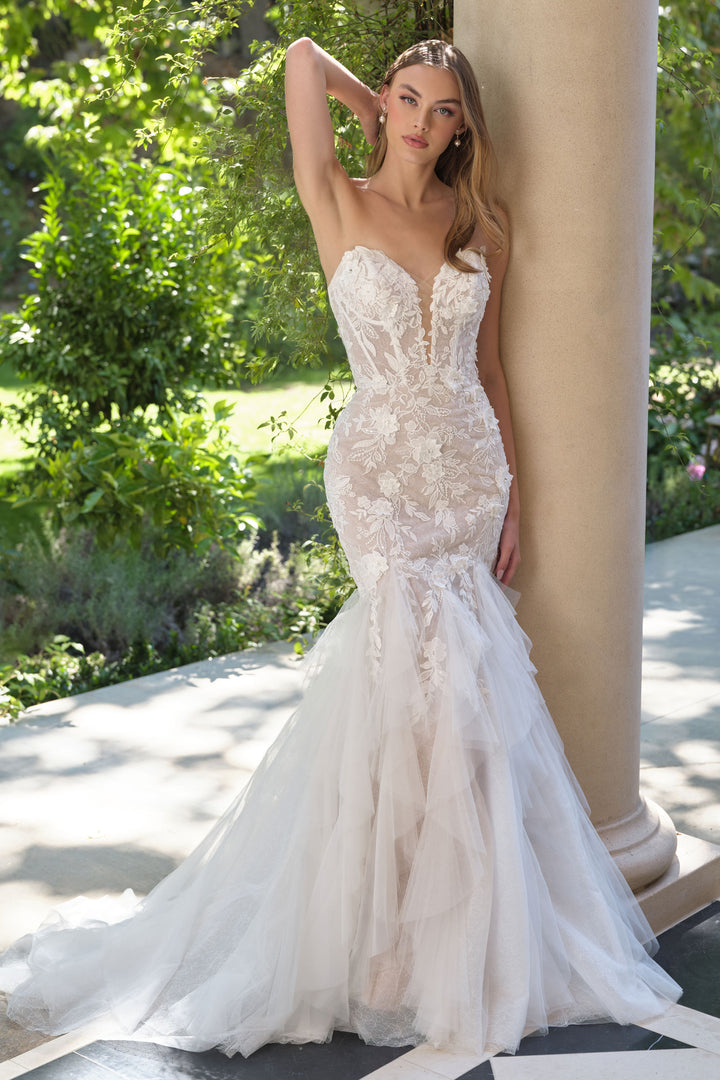 Strapless Bridal Mermaid Dress by Ladivine WL062