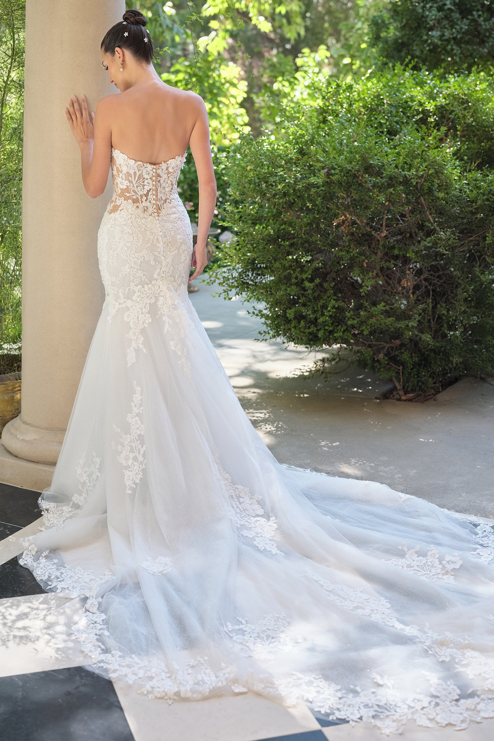 Long Sleeve Bridal Mermaid Dress by Ladivine WL065 – ABC Fashion