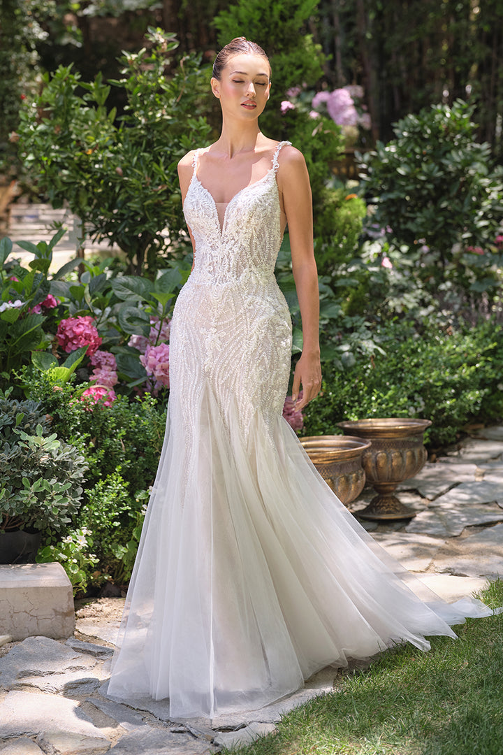 Sleeveless Fitted Bridal Gown by Ladivine WL066