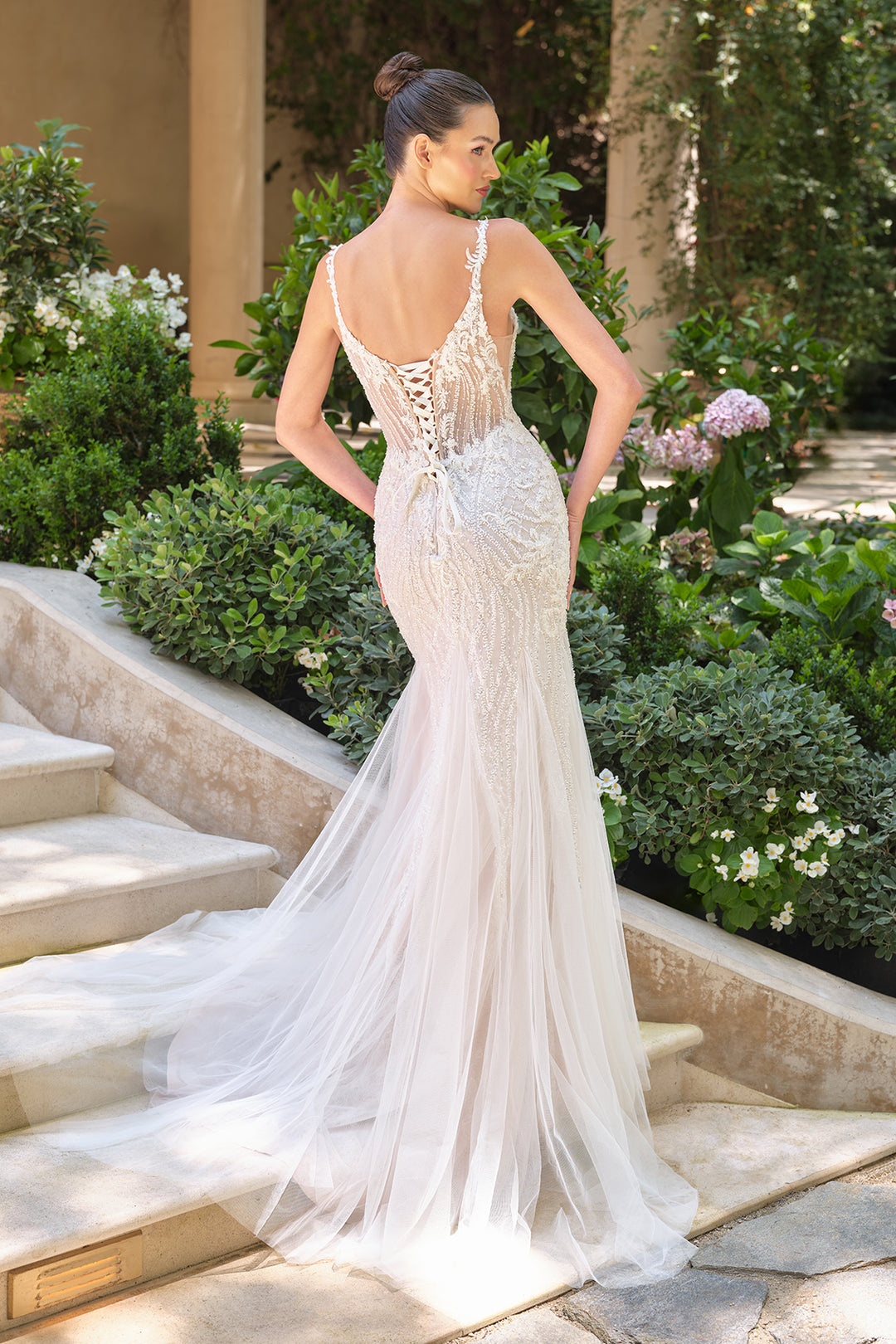 Sleeveless Fitted Bridal Gown by Ladivine WL066