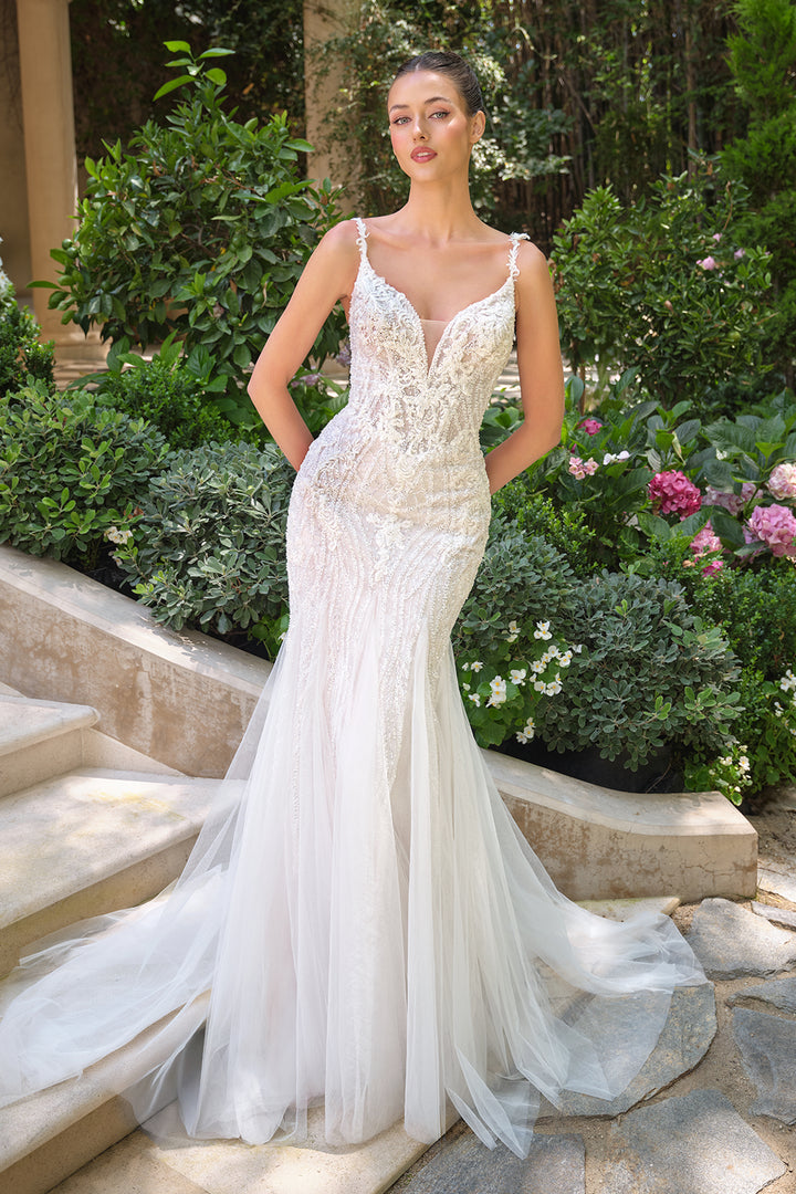 Sleeveless Fitted Bridal Gown by Ladivine WL066