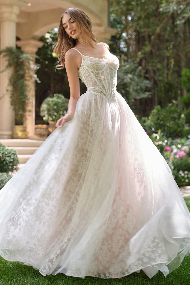 Lace Sleeveless Bridal Gown by Ladivine WL069