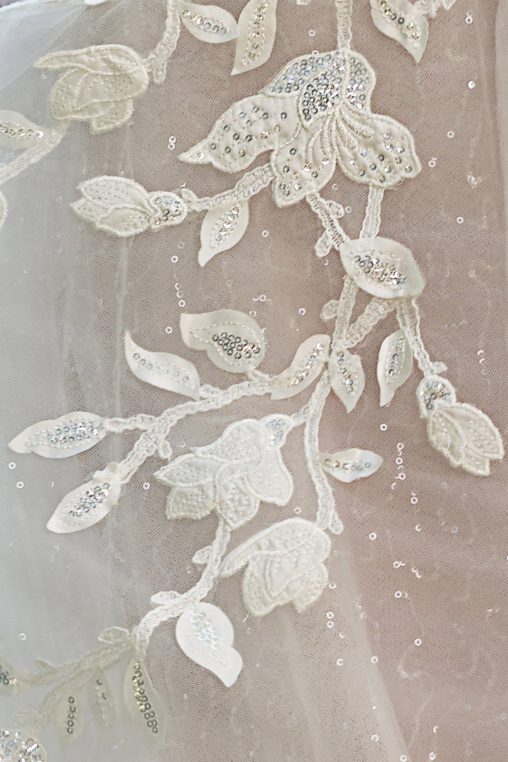 Applique Strapless Bridal Gown by Ladivine WL070