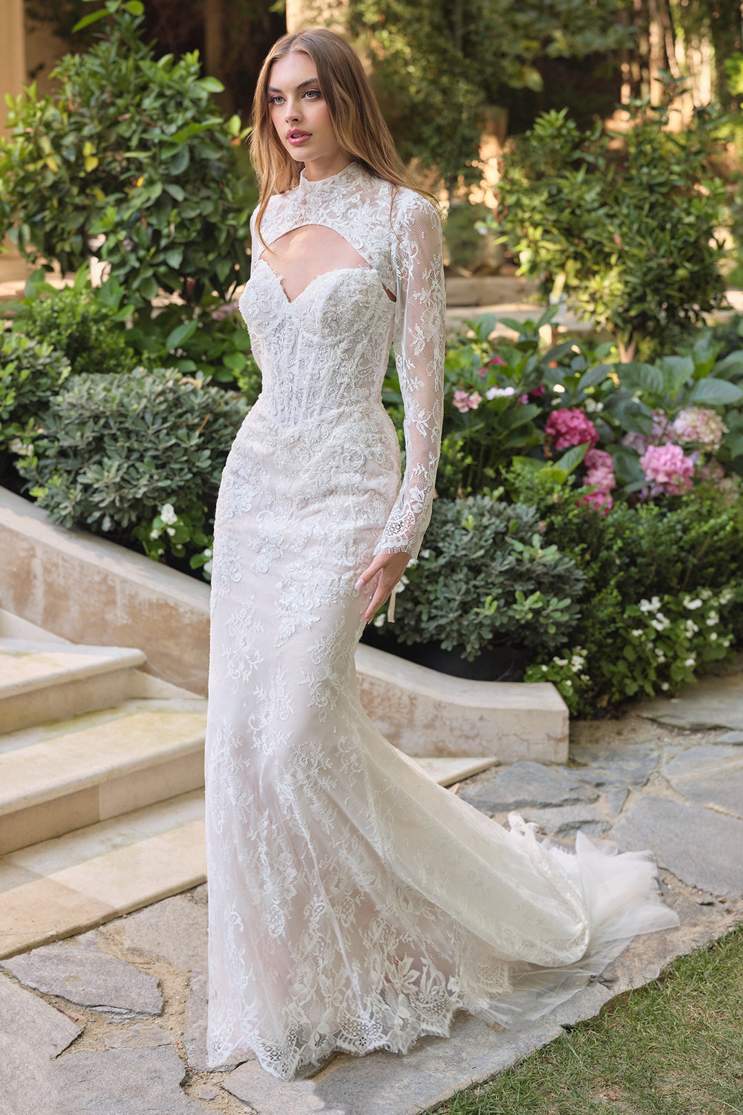 Strapless Bolero Bridal Gown by Ladivine WL071