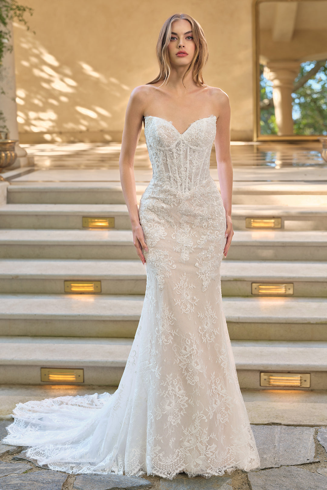 Strapless Bolero Bridal Gown by Ladivine WL071
