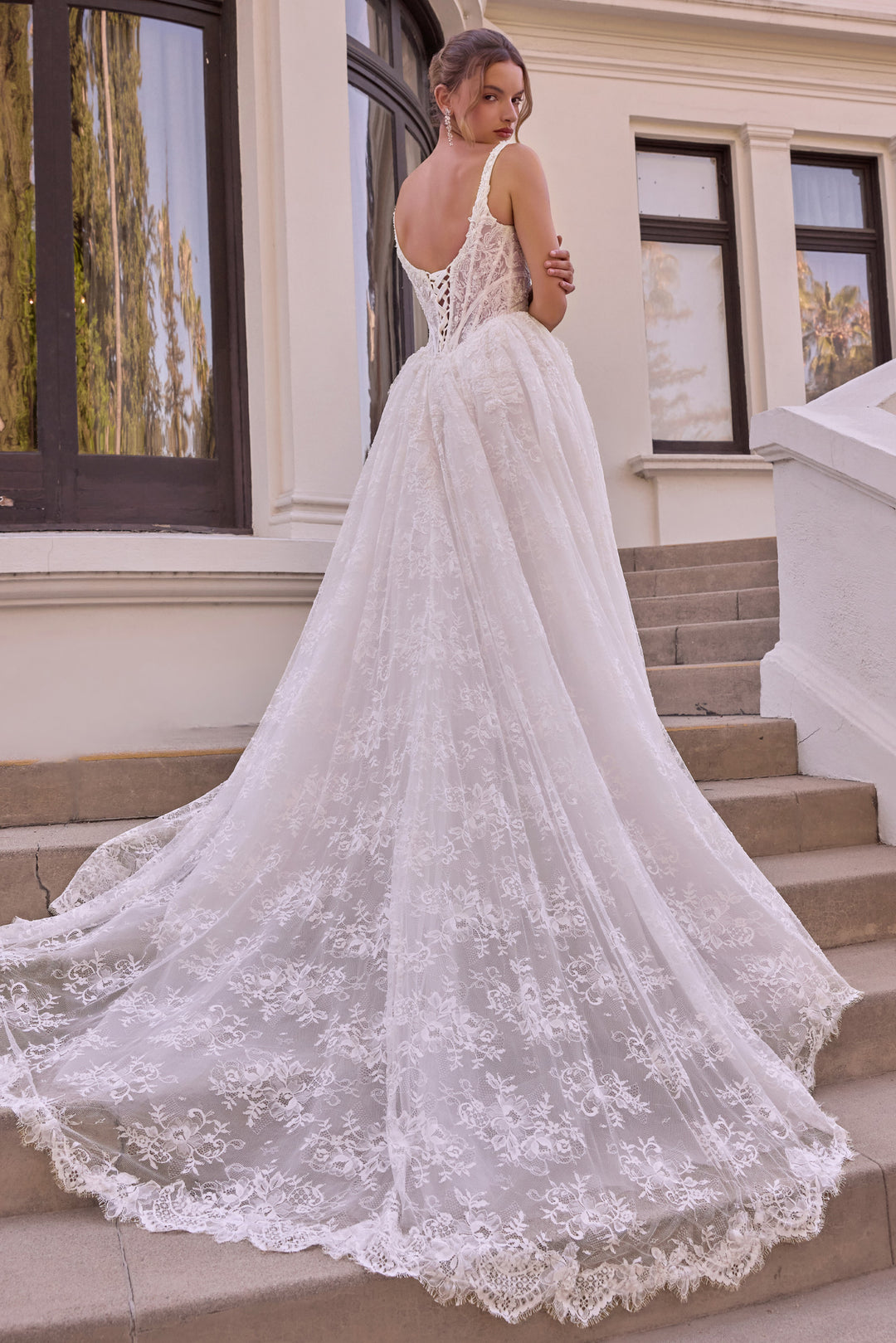 Lace Sleeveless Bridal Gown by Ladivine WL073