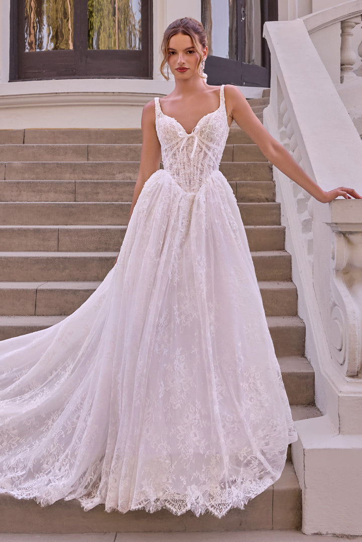 Lace Sleeveless Bridal Gown by Ladivine WL073