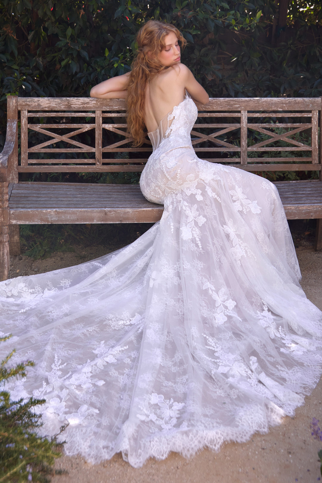 Lace Halter Bridal Mermaid Dress by Ladivine WL077