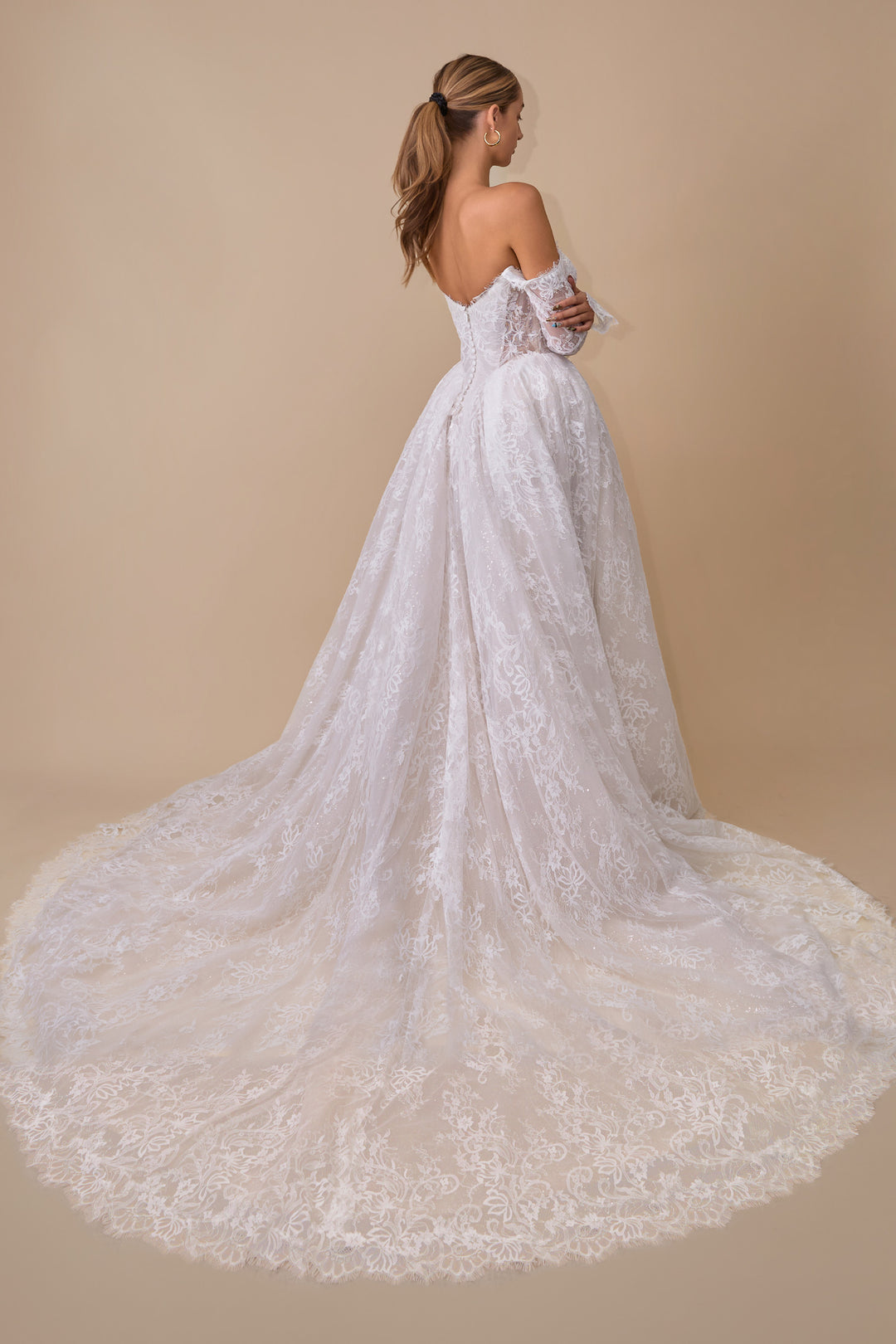 Lace Long Sleeve Bridal Gown by Ladivine WL079