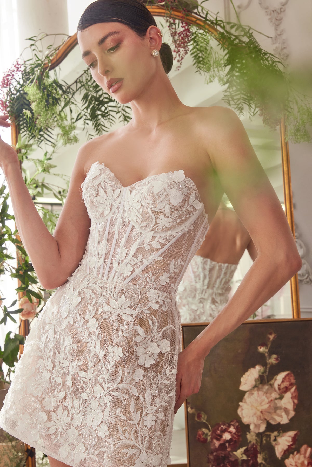 short ruched wedding dresses Sateen