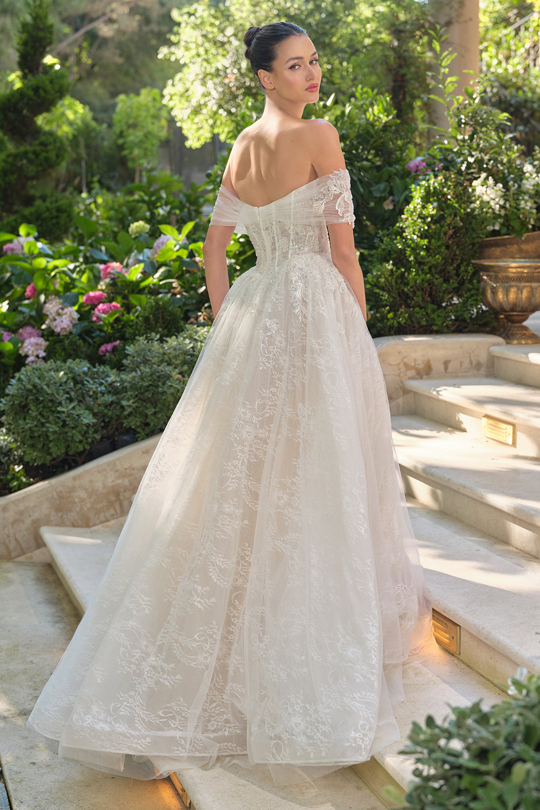 Lace Off Shoulder Bridal Gown by Ladivine WL090 ABC Fashion Lace Off Shoulder Bridal Gown by Ladivine WL090 ABC Fashion