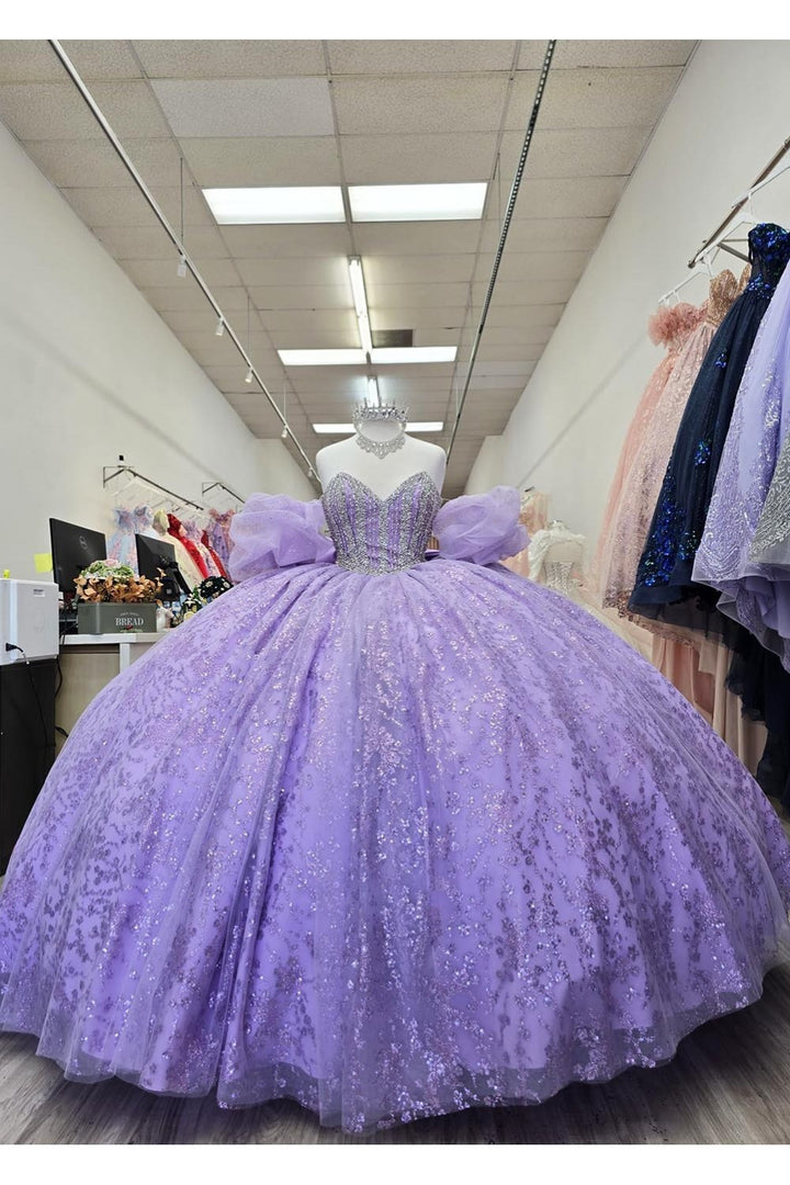 Strapless Bow Ball Gown by Petite Adele PQ1080