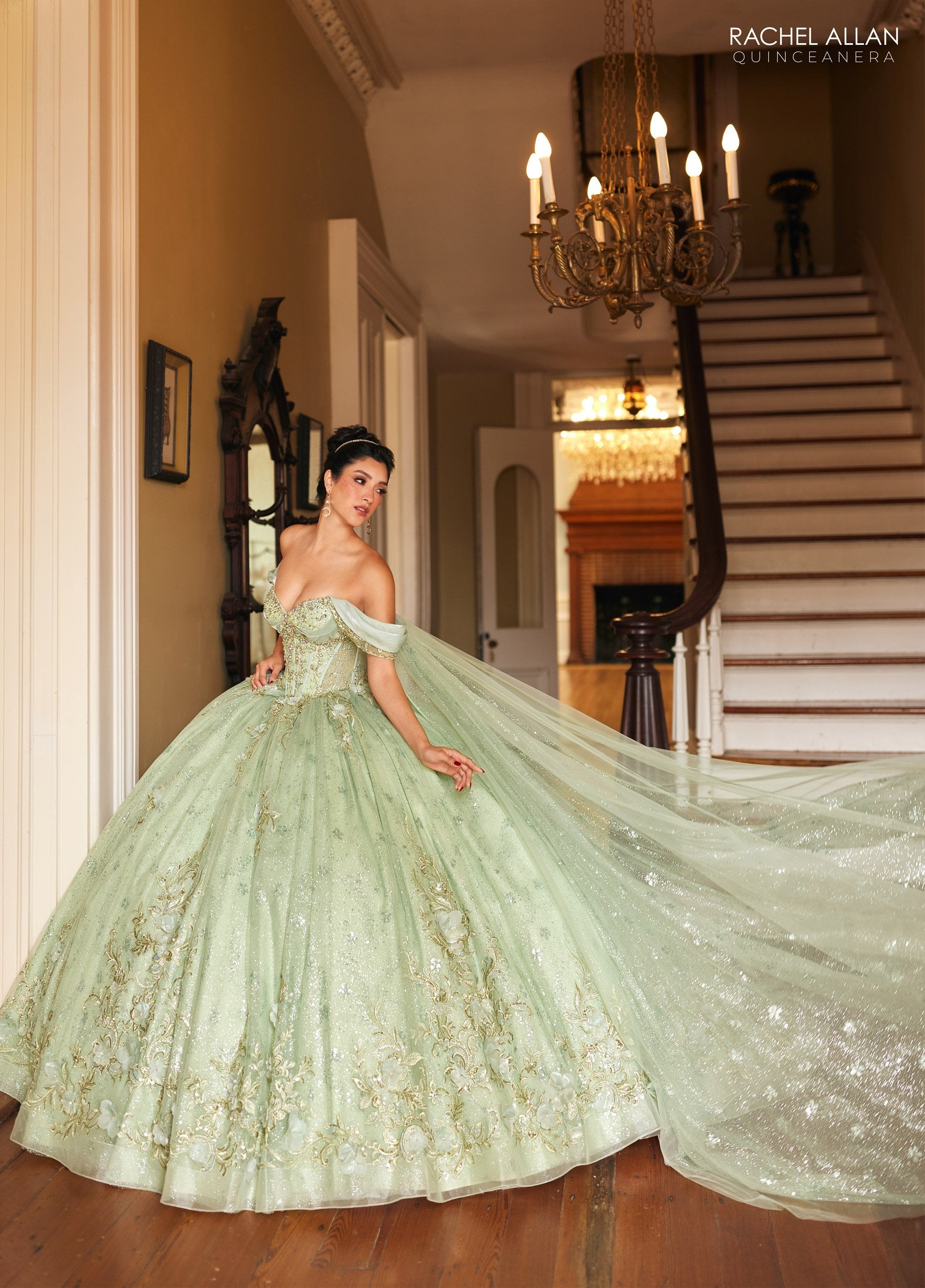 Cape Sleeve Quinceanera Dress by Rachel Allan RQ3146 – ABC