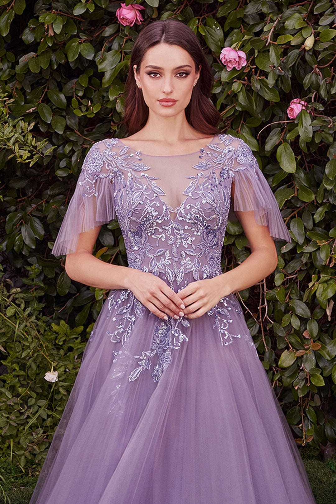 Andrea and Leo A1351 Women's Formal Evening & Wedding Guest Dress - Mauve