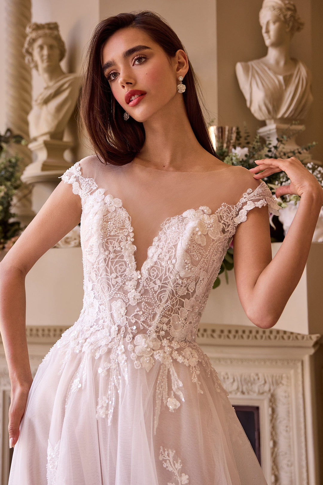 Applique Off Shoulder Bridal Gown by Ladivine WL038 ABC Fashion Applique Off Shoulder Bridal Gown by Ladivine WL038 ABC Fashion