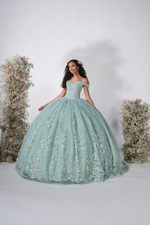 Applique Off Shoulder Quinceanera Dress by Fiesta Gowns 56462