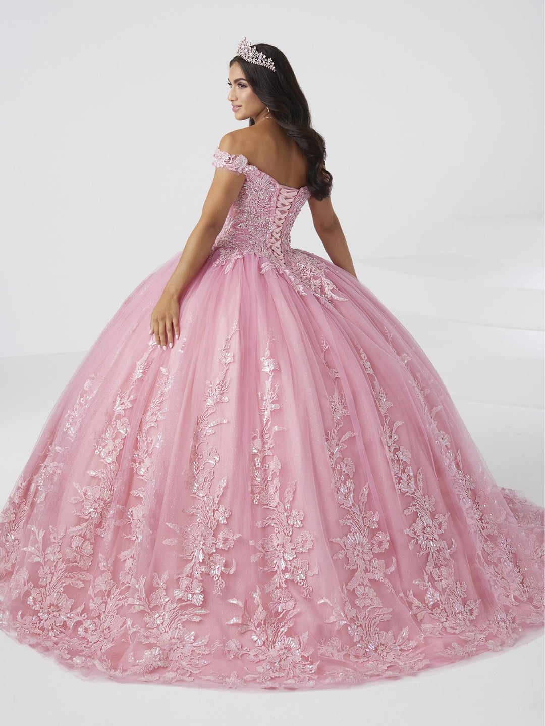 Applique Off Shoulder Quinceanera Dress by Fiesta Gowns 56462