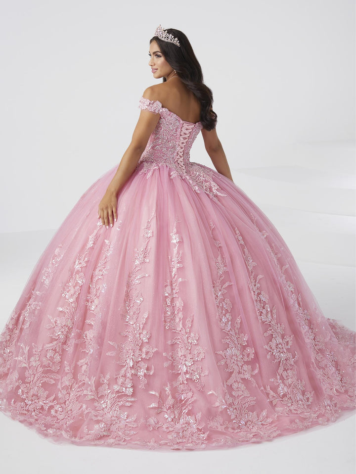 Applique Off Shoulder Quinceanera Dress by Fiesta Gowns 56462