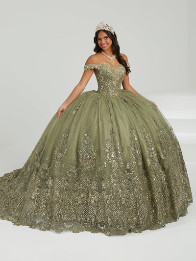 Applique Off Shoulder Quinceanera Dress by Fiesta Gowns 56486