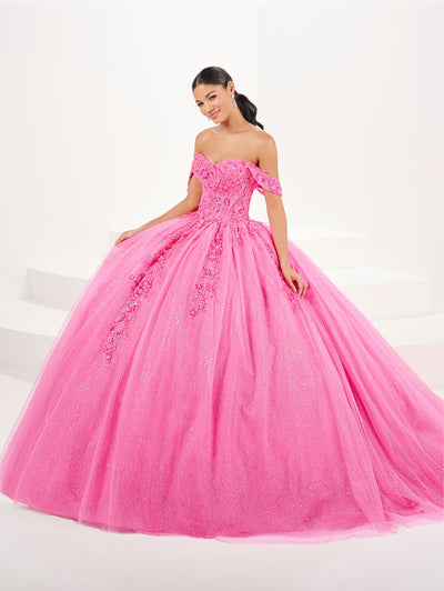 Applique Off Shoulder Quinceanera Dress by Fiesta Gowns 56507