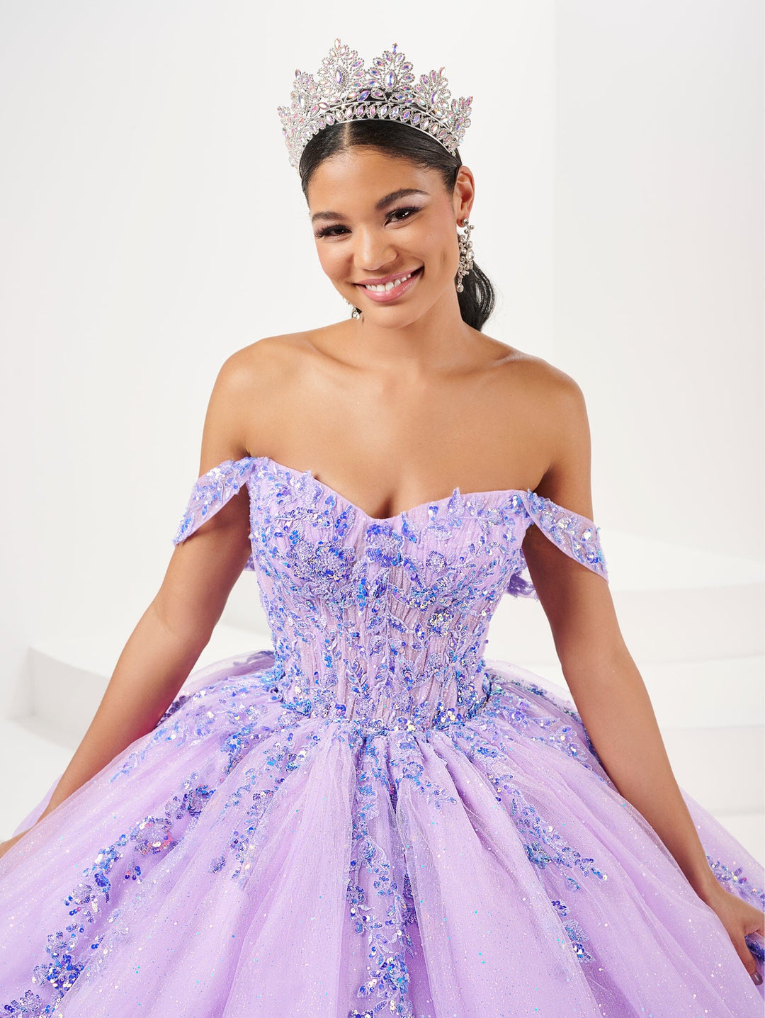 Applique Off Shoulder Quinceanera Dress by Fiesta Gowns 56507