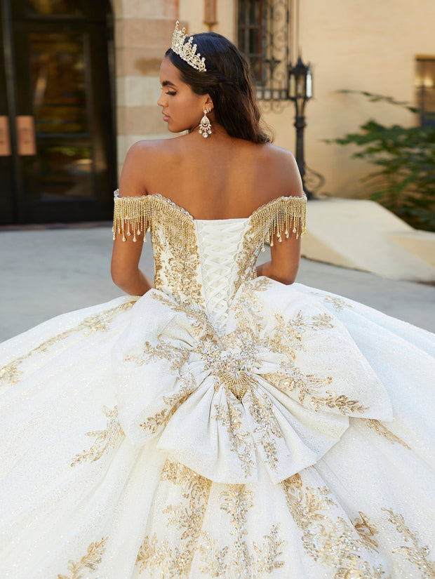 Applique Off Shoulder Quinceanera Dress by House of Wu 26060