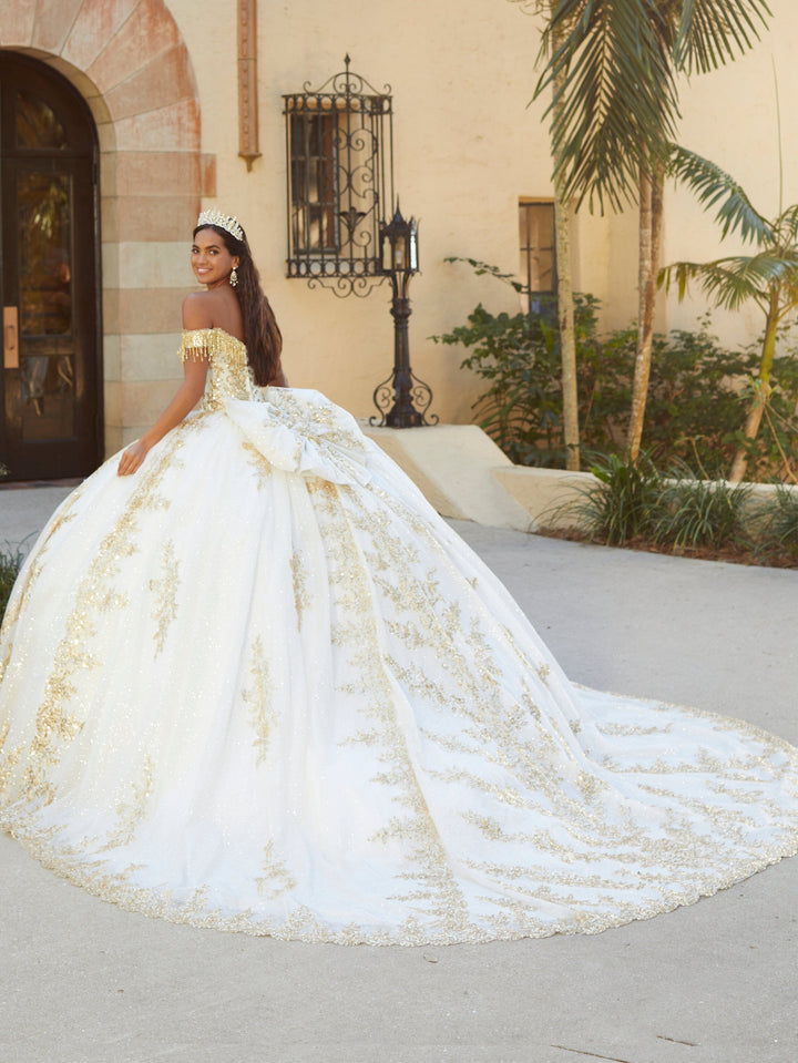 Applique Off Shoulder Quinceanera Dress by House of Wu 26060