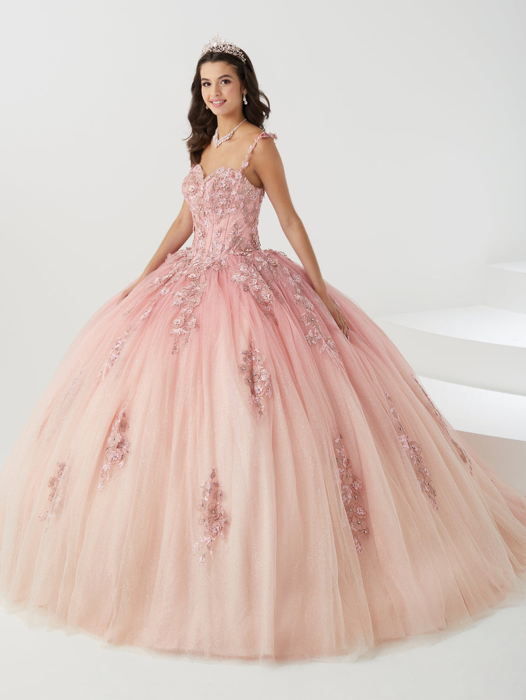 Applique Ombre Quinceanera Dress by Fiesta Gowns 56470