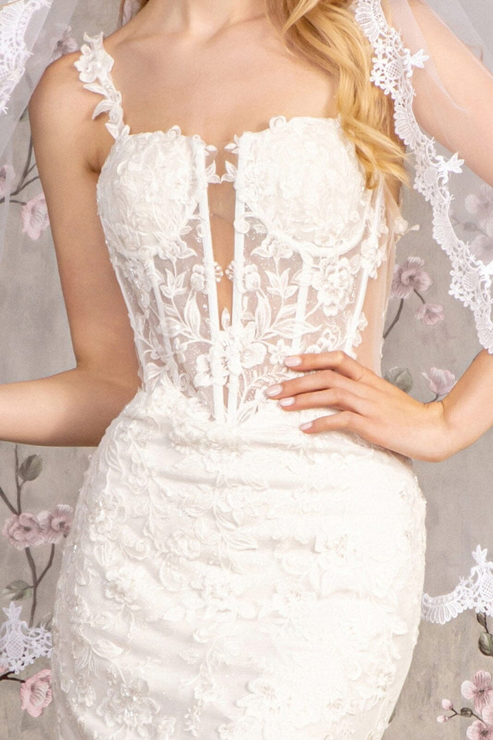 Applique Sleeveless Mermaid Bridal Gown by GLS Gloria GL3478