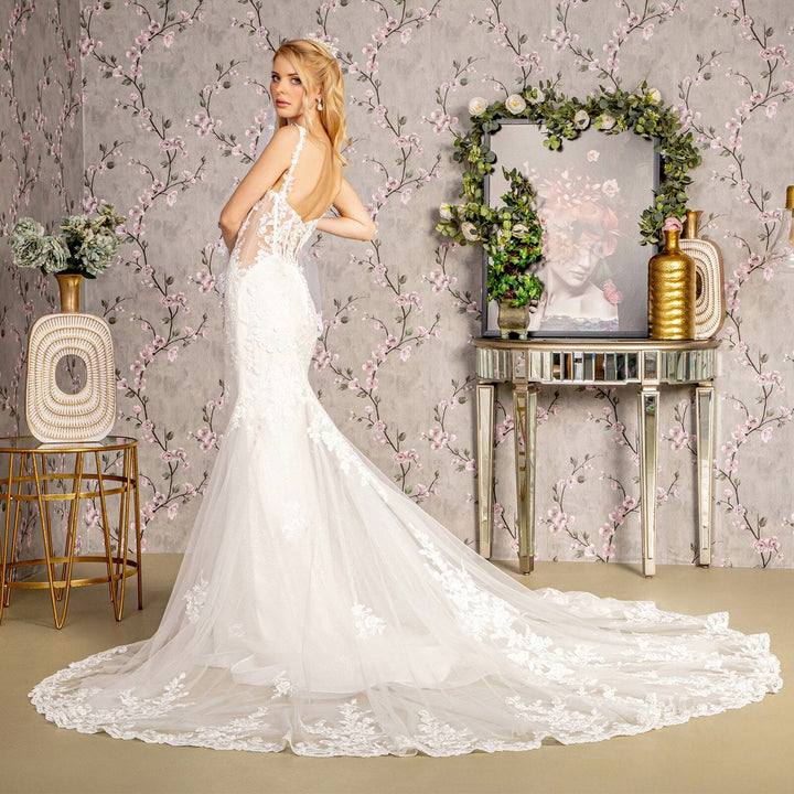Applique Sleeveless Mermaid Bridal Gown by GLS Gloria GL3478