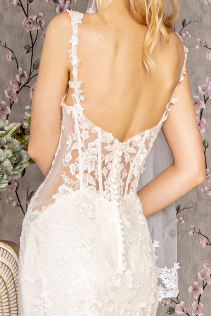 Applique Sleeveless Mermaid Bridal Gown by GLS Gloria GL3478