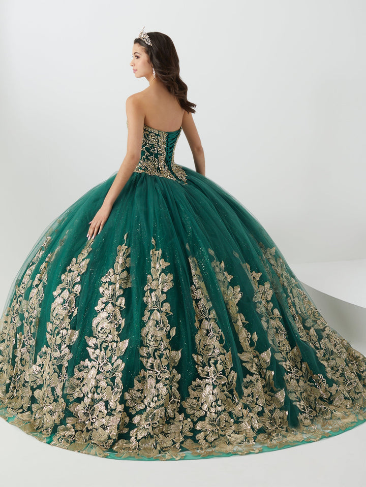 Applique Strapless Quinceanera Dress by Fiesta Gowns 56468