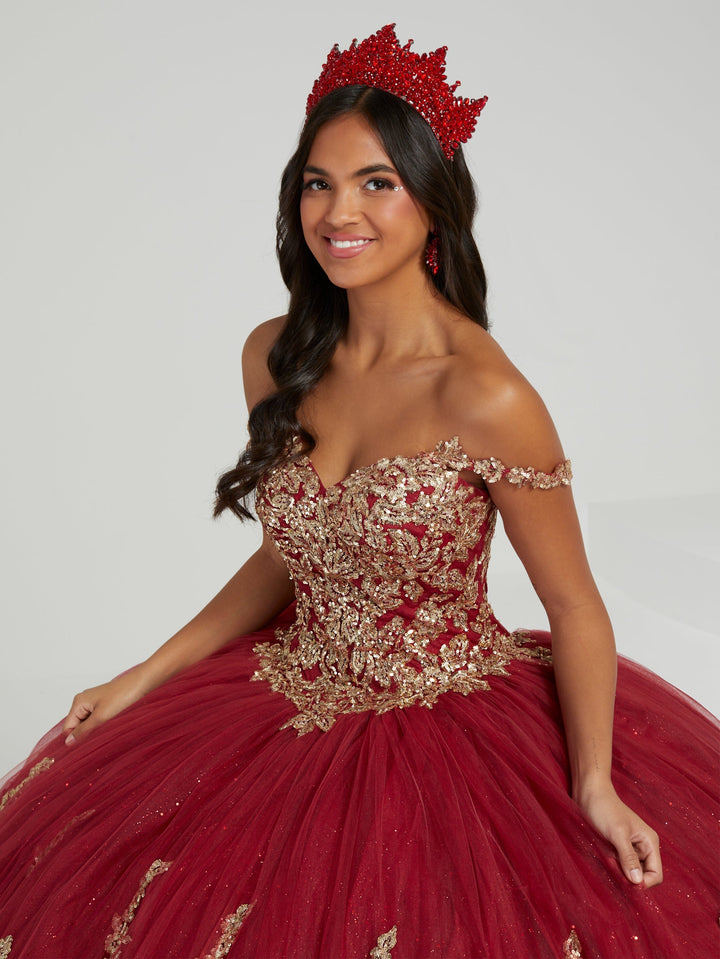 Applique Sweetheart Quinceanera Dress by Fiesta Gowns 56483