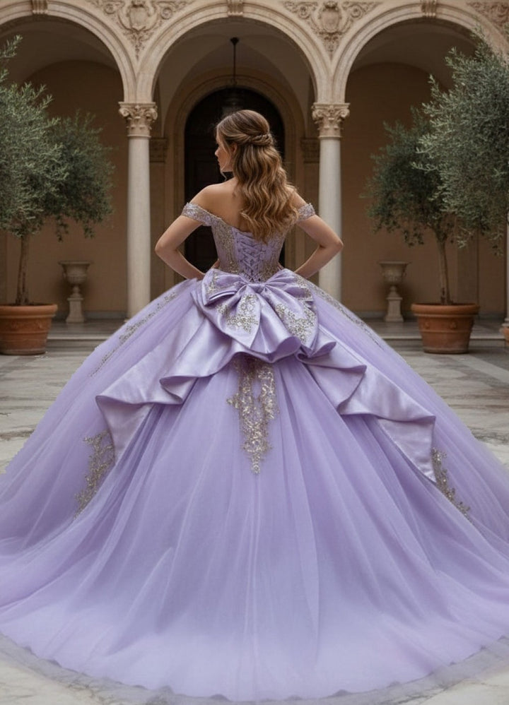 Off Shoulder Ball Gown by Bella Princess PQ1101