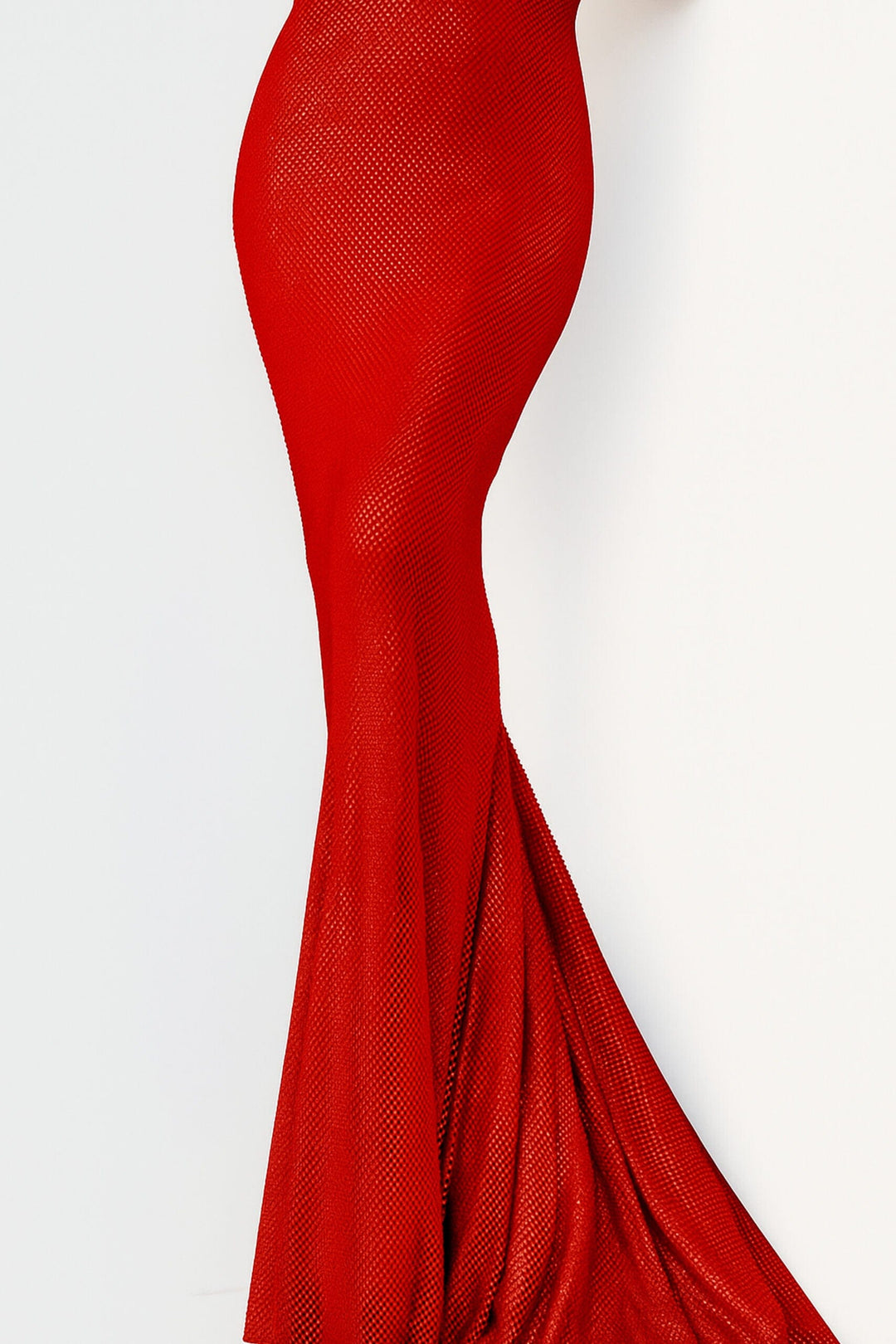 Beaded Fitted Sleeveless Slit Gown by Jovani 08139 10 / Red