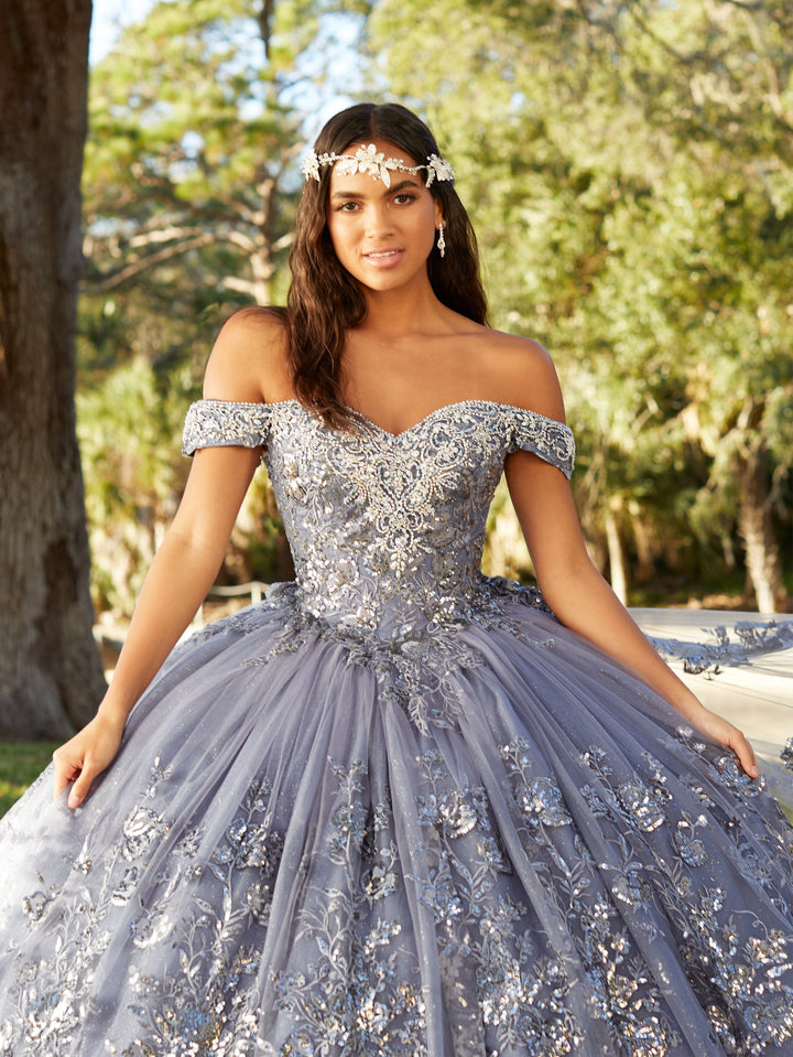 Beaded Off Shoulder Quinceanera Dress by Fiesta Gowns 56479