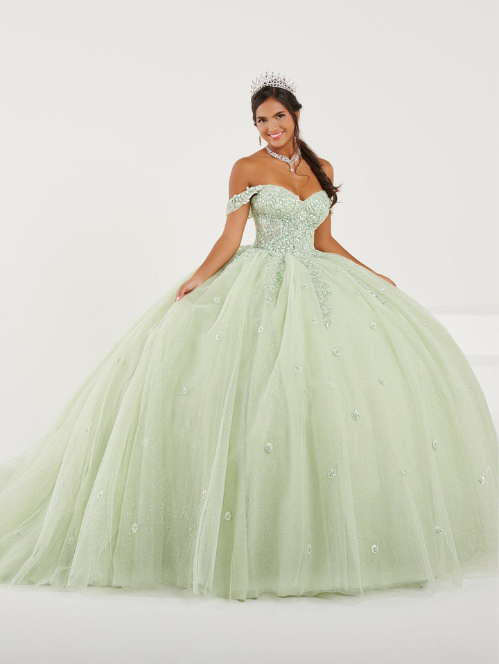 Beaded Off Shoulder Quinceanera Dress by Fiesta Gowns 56490