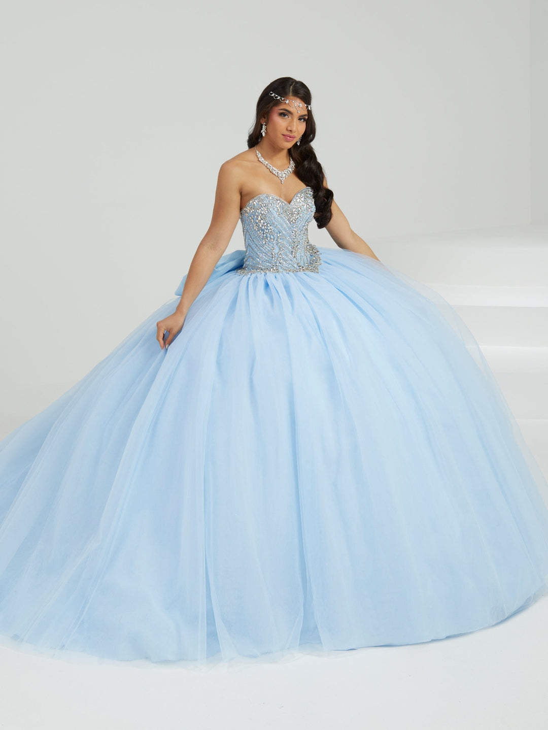 Beaded Strapless Quinceanera Dress by Fiesta Gowns 56485