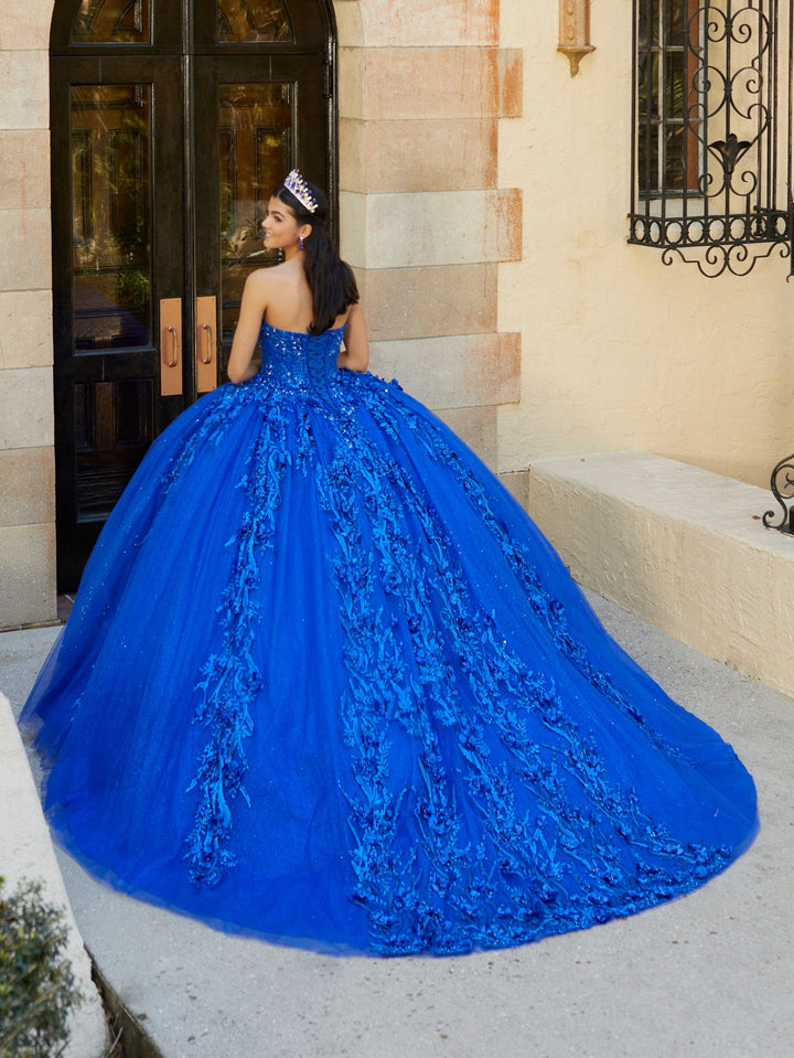 Bell Sleeve Cape Quinceanera Dress by House of Wu 26057